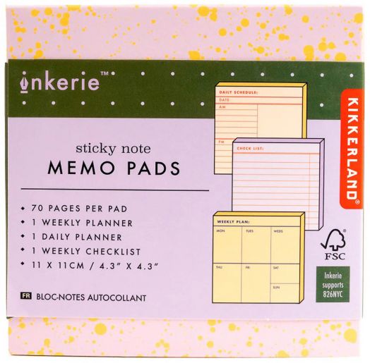 Комплект самозалепващи се листчета за планиране Kikkerland