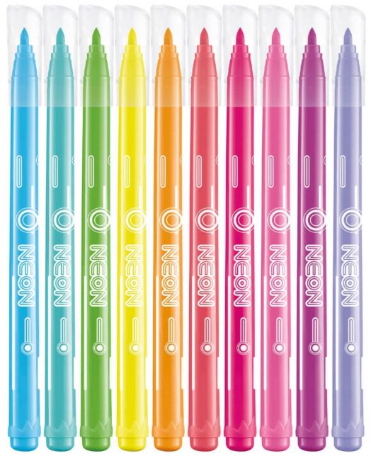 Флумастери Maped Neon, 10 цвята
