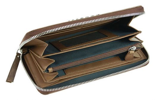 Дамски портфейл Bugatti Perfo, кафяв