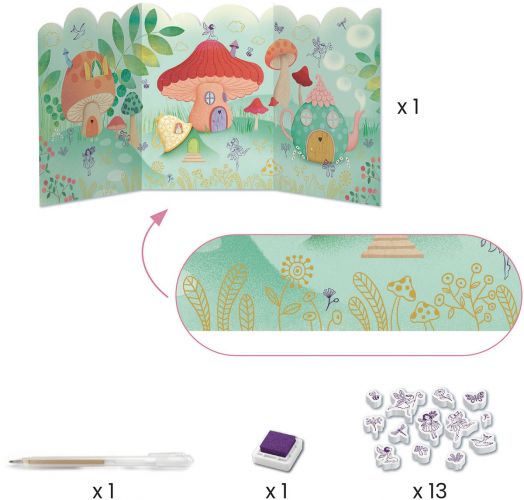 Креативен комплект с шест активности Djeco - Fairy Box