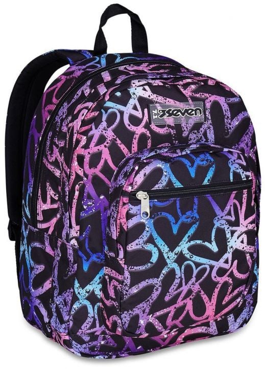 Ученическа раница Seven Freethink Lavender с две отделения и USB порт