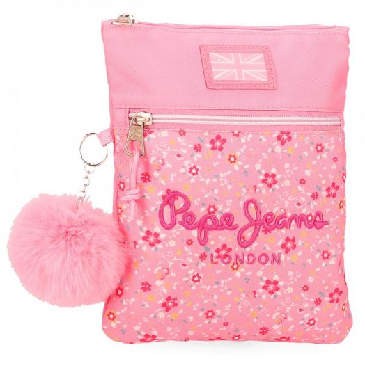 Вертикална чанта Pepe Jeans Alenka Pink за през рамо