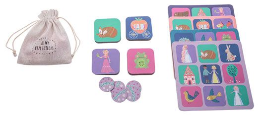 Магнитно бинго Floss & Rock, Lotto Bingo, Fairy Tale - Принцеси