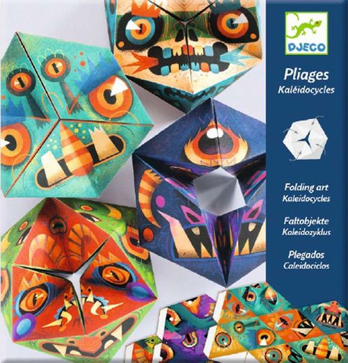 Творчески комплект за киригами Djeco - Чудовища