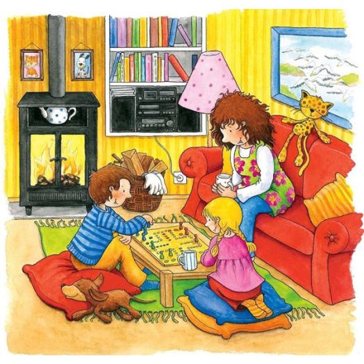 Дървен пъзел Goki - Моят ден