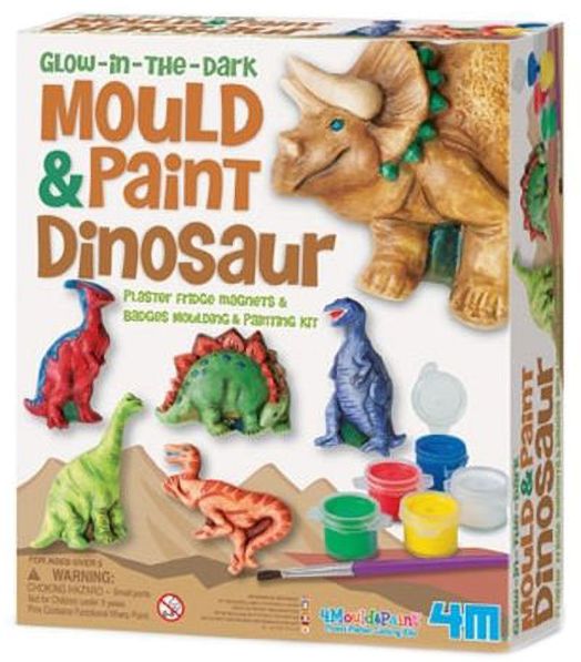 Отливки и магнити 4M - Светещи динозаври