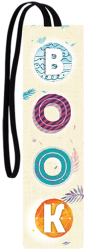 Книгоразделител с ластик - Book, акварел