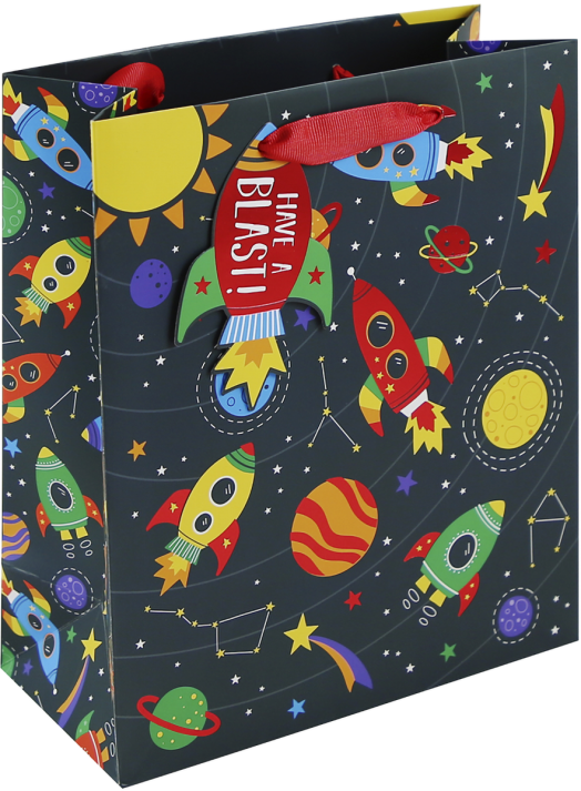 Детска подаръчна торбичка Eurowrap - Слънчева система, малка