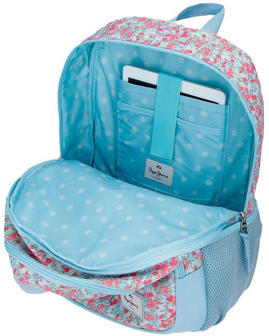 Ученическа раница Pepe Jeans Aide с две отделения и преден заоблен джоб