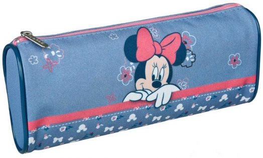 Комплект ученическа раница Мини Маус, ергономик - светлосин цвят