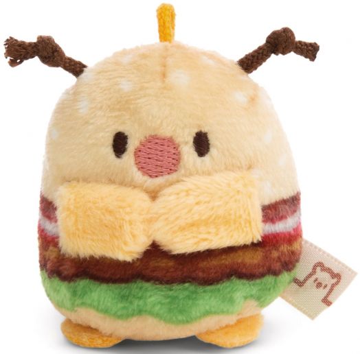 Плюшена играчка Nici Mymochi Minis - Калинка Dozz Hamburger, 5 см.