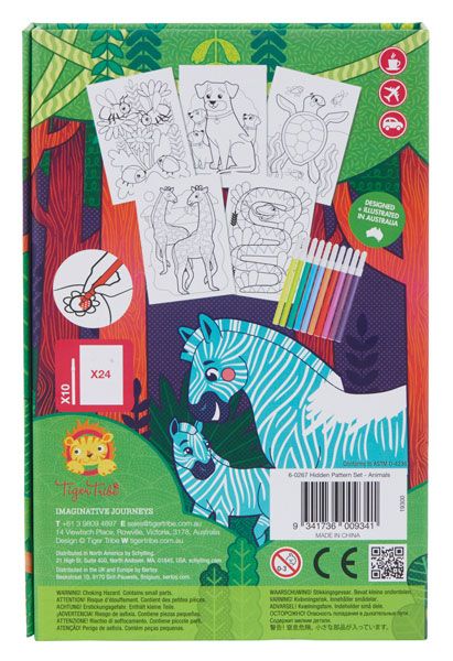 Комплект за оцветяване Tiger Tribe Pattern Animals