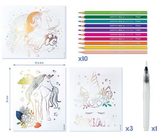 Творчески комплект Maped Creativ - Рисувай с акварел Еднорог