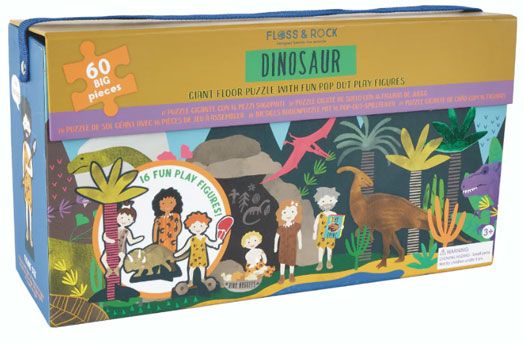 Пъзел за под Floss & Rock, Dinosaur - Праистория, 60 части