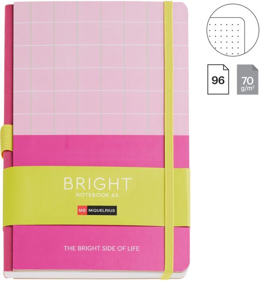 Тефтер Miquelrius Bright A5, розов