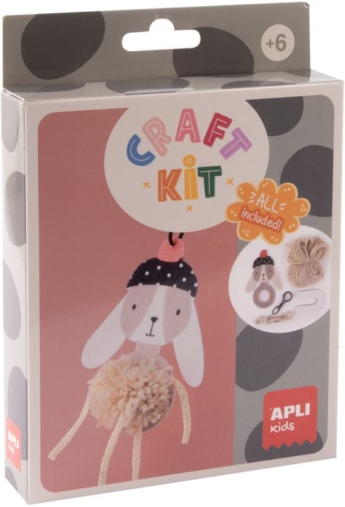 Творчески комплект Apli Kids - Направи сам ключодържател зайче