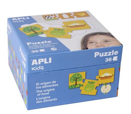 Пъзел Apli Kids - произходът на храната