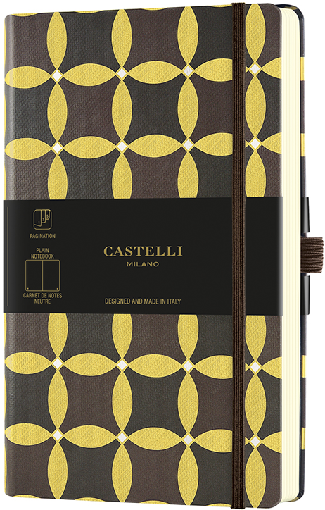 Бележник Castelli Oro Corianders, бели листове, 13 х 21 см.