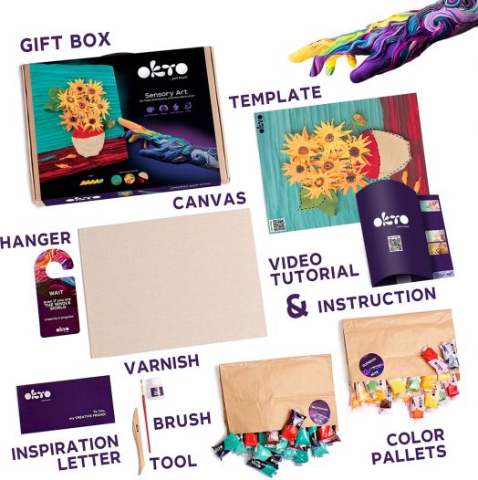 Творчески комплект Okto - Направи 3D картина с лек моделин 