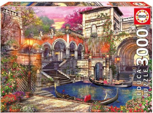 Пъзел Educa: Романс във Венеция, 3000 части
