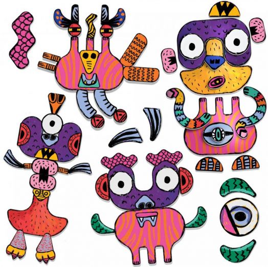 Образователна игра Headu Ecoplay - Създайте забавни чудовища