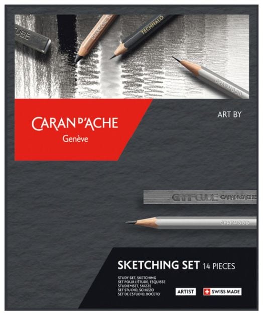 Творчески комплект Caran d'Ache Sketching Set, 14 части