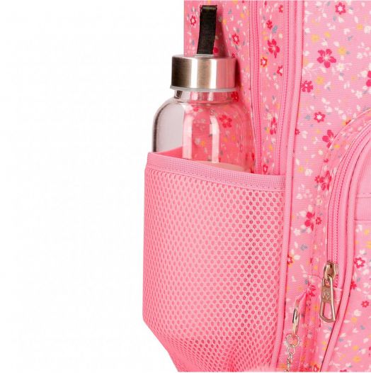 Ученическа раница Pepe Jeans Alenka Pink с две отделения и преден джоб