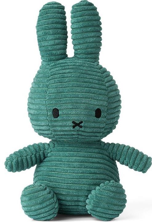 Плюшена играчка Miffy ECO Corduroy - Зелен, 23 см.