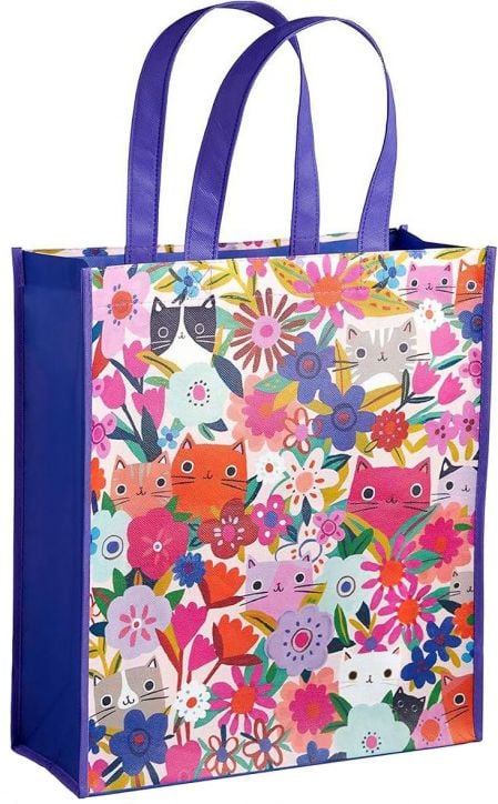 Чанта за пазаруване Mudpuppy Blooming Cats
