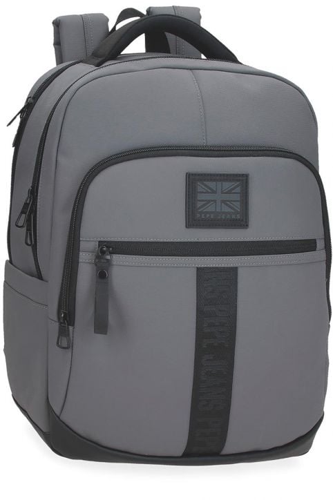 Раница за лаптоп Pepe Jeans Hoxton Grey с две отделения