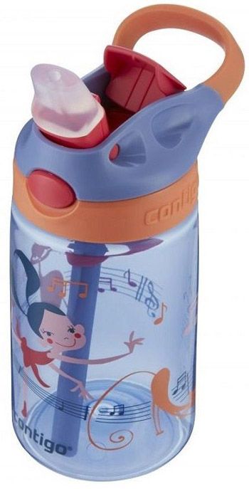 Детска бутилка за вода Contigo Gizmo Flip - Танцьорка, 420 мл.