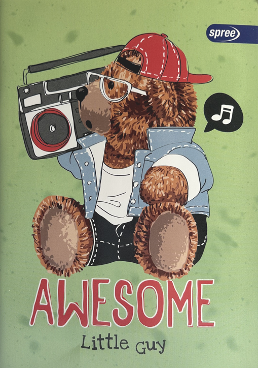 Тетрадка Spree Basic A5, 40 листа, малки квадратчета