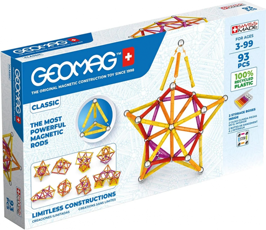 Магнитен конструктор Geomag - Classic, 93 части