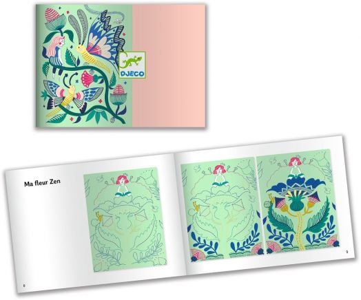 Скреч картини Djeco - Градина на фантазията