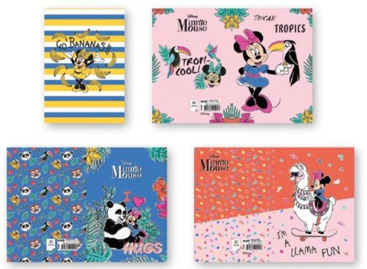 Тетрадка Minnie A5, 20 листа с малки квадратчета