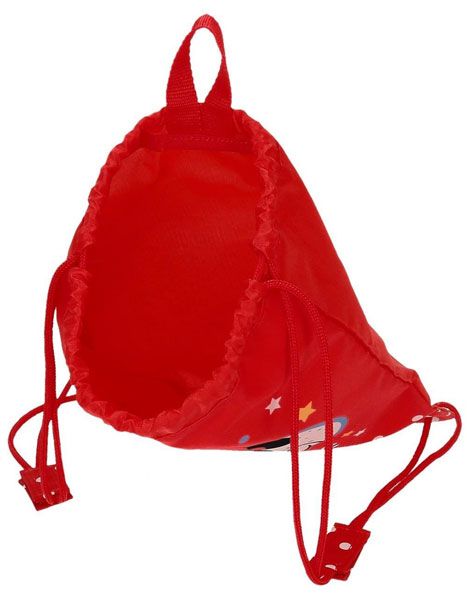 Торбичка Pepe Jeans Minnie Rainbow Red с връзки, червена