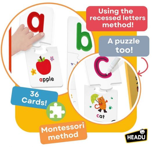 Образователна игра Headu - Напиши и играй с английската азбука