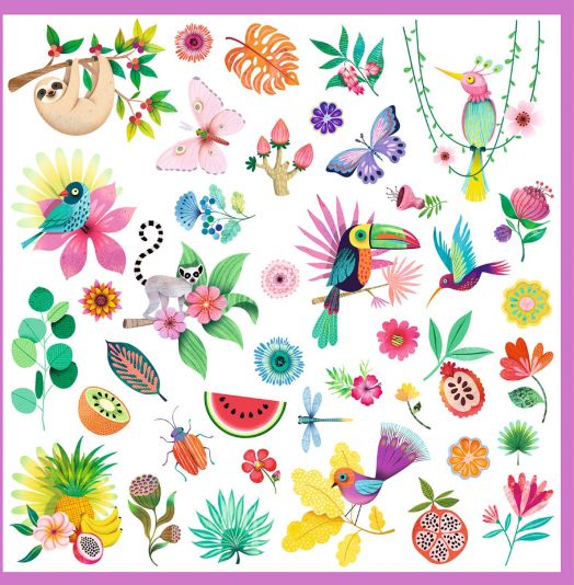 Стикери Djeco - Рай, 160 бр.