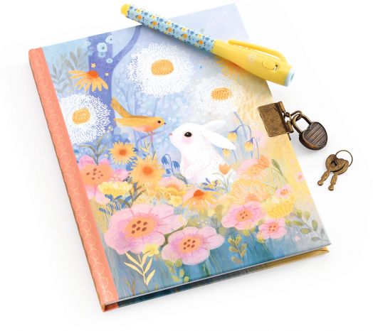 Таен дневник с магическа химикалка Djeco - Kendra, зайче