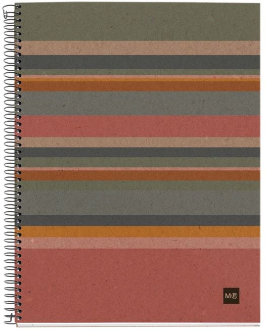 Тетрадка Miquelrius Recycled Eco Lines А4 със спирала, 120 нелинирани листа