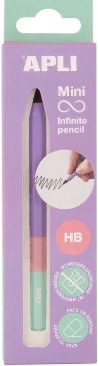 Графитен молив Apli Infinite Mini - Mauve