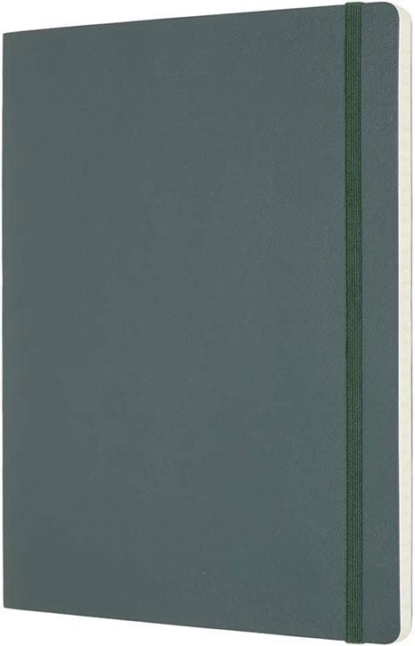 Голям зелен тефтер Moleskine Pro Collection X-Large Forest Green с меки корици