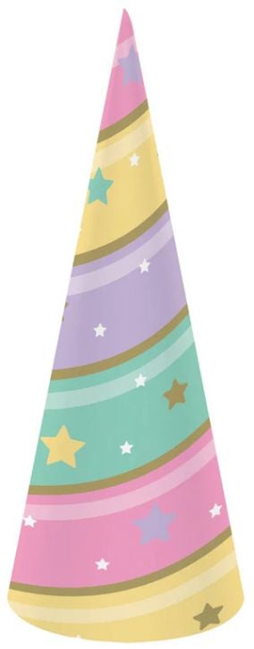 Парти шапки Creative Party - Unicorn Sparkle, 8 бр.