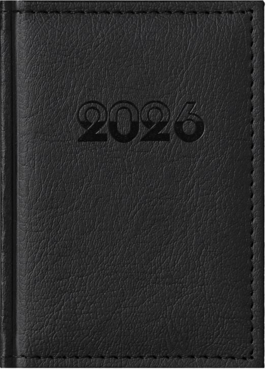 Черен джобен тефтер-органайзер Казанова 2026