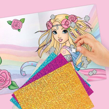 Книжка  със стикери Top Model - Fantasy Foils