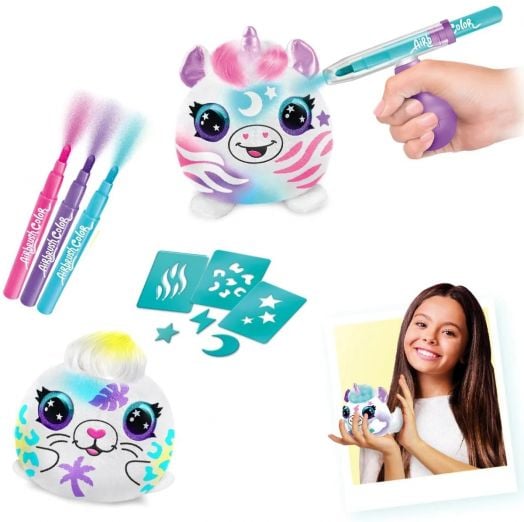 Плюшена играчка за оцветяване Canal Toys - Мини животинчета, 2 бр.