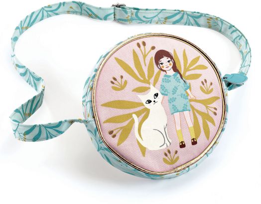 Детска чанта Djeco - Котка, 100% памук