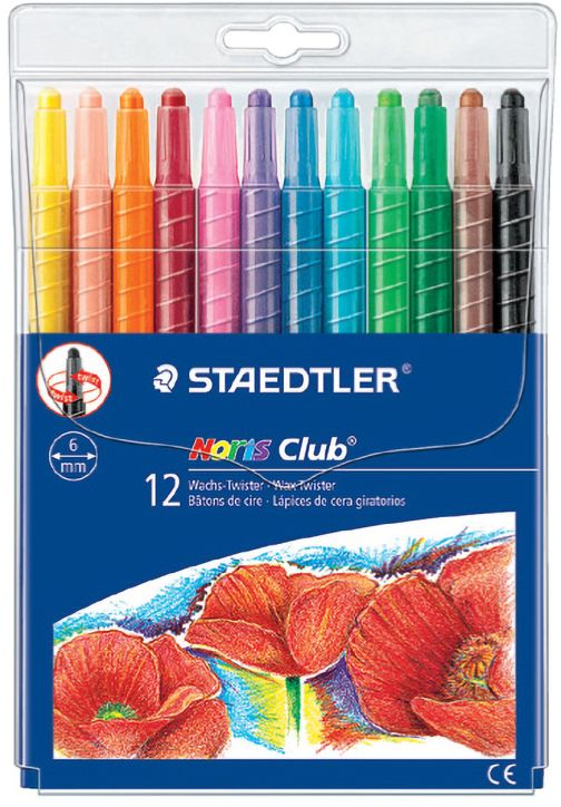 Пастели Staedtler Noris Club, 12 цвята