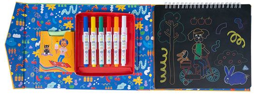 Творчески комплект Floss & Rock, Chalkboard Sketchbook, Pets - Домашни любимци