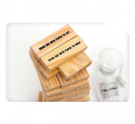 Игра Jenga с шотове